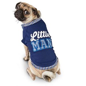 Bond & Co Preppy Little Man Dog Shirt , Small